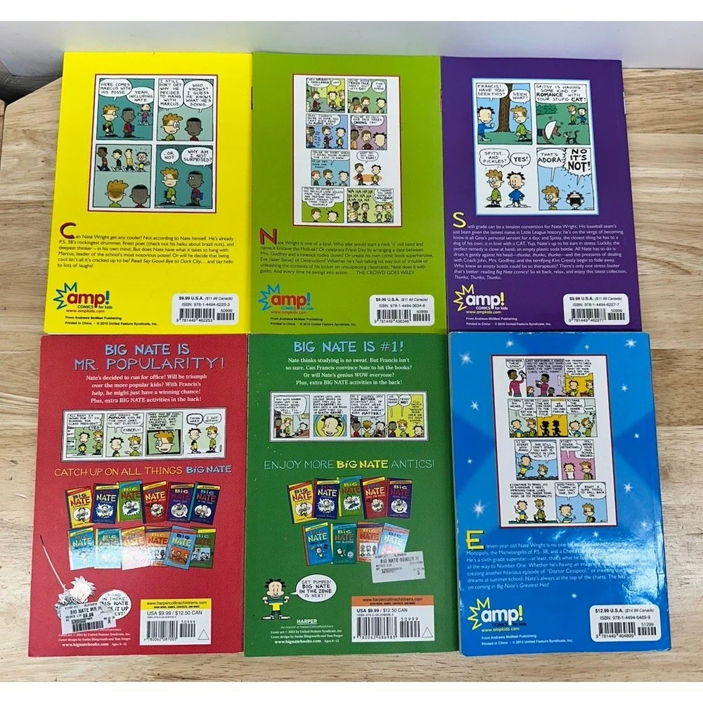 Lot of 18 Big Nate Paperback & Hardcover Books Lincoln Pierce Activity Books